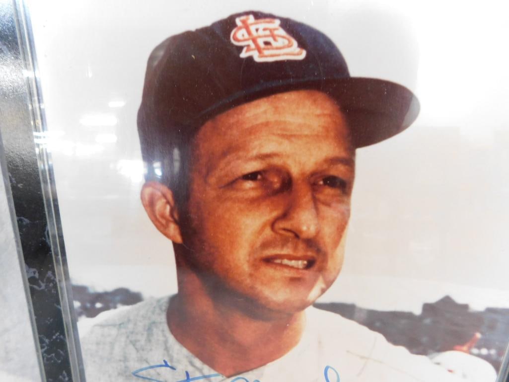 Stan Musial Signed and Framed Photograph - Photo 8" x 10" - Frame 13" x 10.5" - COA - 2