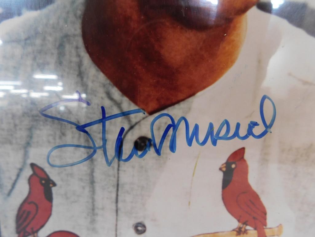 Stan Musial Signed and Framed Photograph - Photo 8" x 10" - Frame 13" x 10.5" - COA - 3