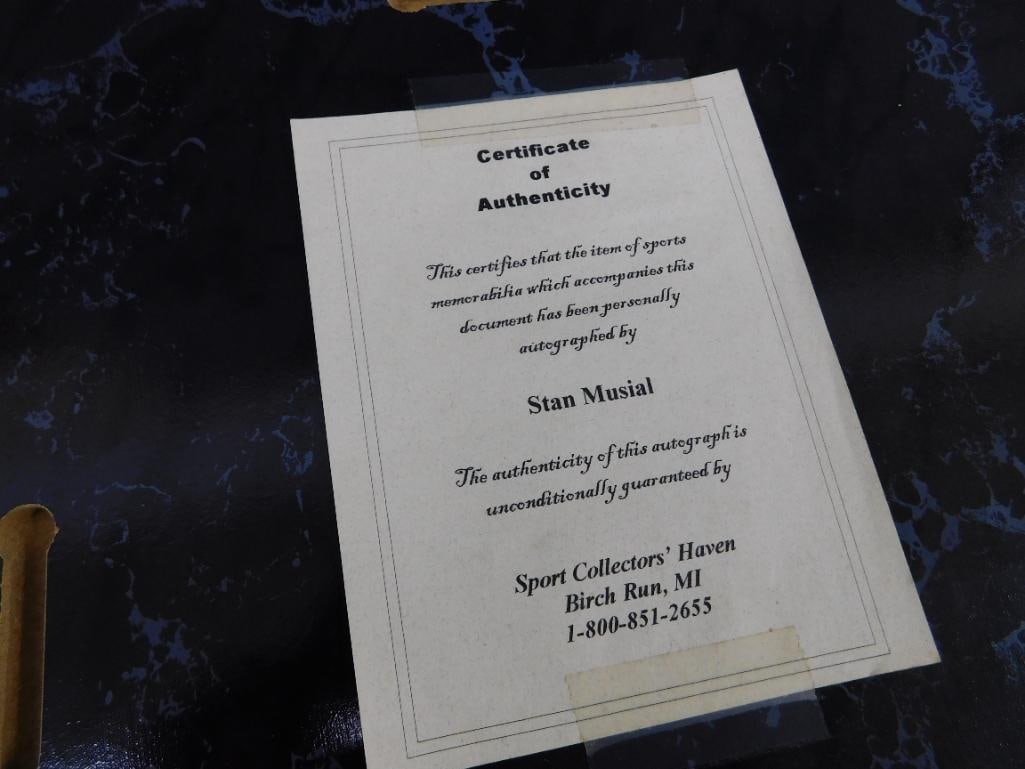 Stan Musial Signed and Framed Photograph - Photo 8" x 10" - Frame 13" x 10.5" - COA - 5
