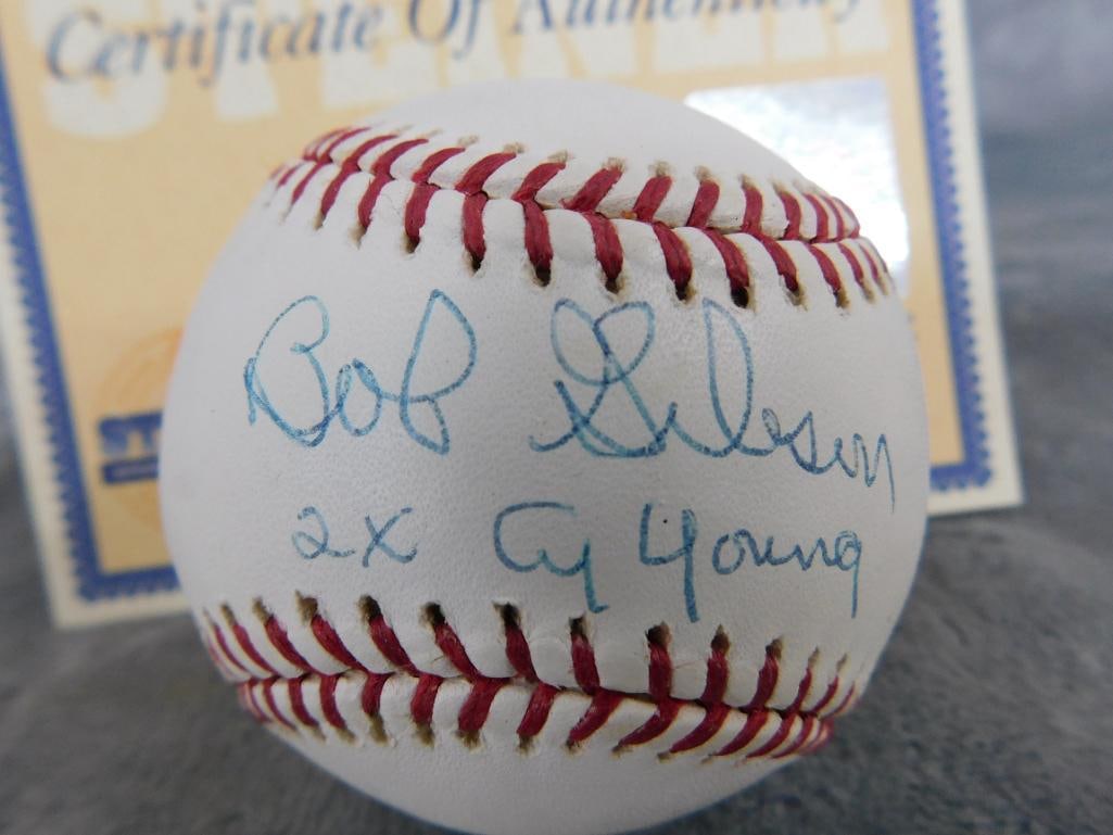 Bob Gibson Signed Baseball - COA - 2