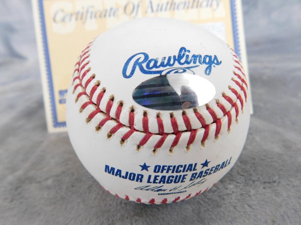 Bob Gibson Signed Baseball - COA - 3