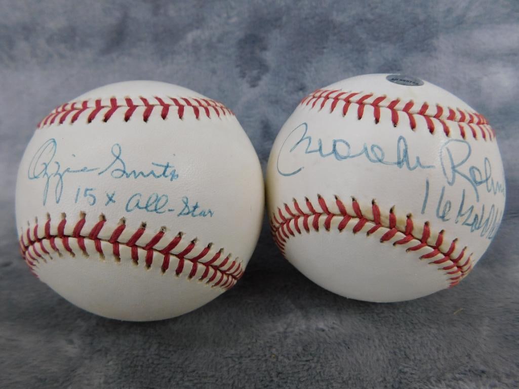Brooks Robinson and Ozzie Smith Signed Baseballs - 8