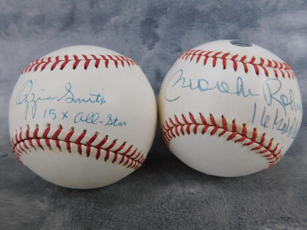 Brooks Robinson and Ozzie Smith Signed Baseballs - 9