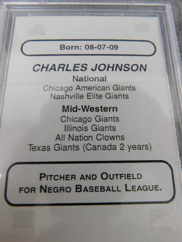 6 Cased Baseball Cards - Charles Johnson Johnny Washington Hank Presswood Signed - 3