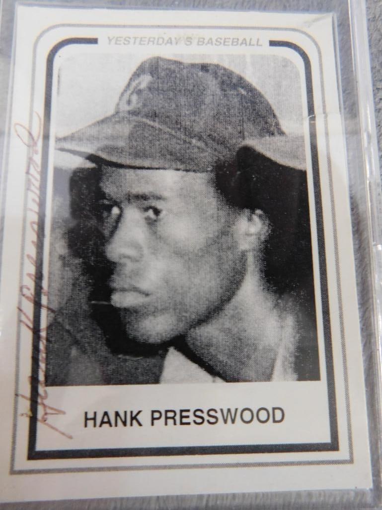 6 Cased Baseball Cards - Charles Johnson Johnny Washington Hank Presswood Signed - 4