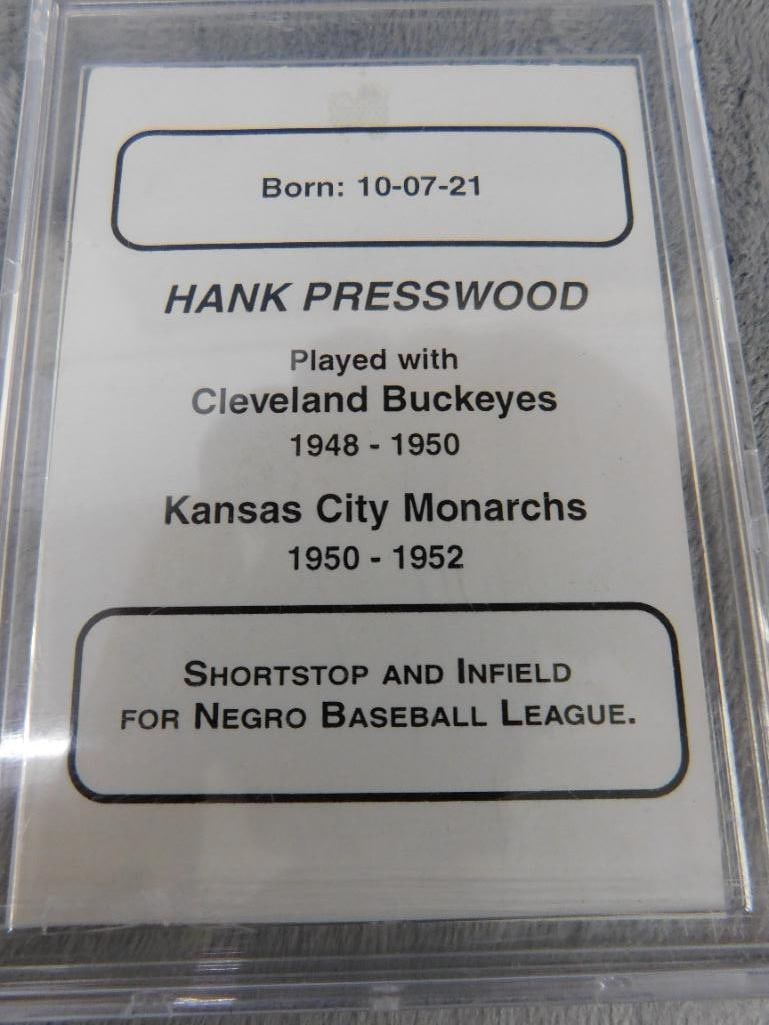 6 Cased Baseball Cards - Charles Johnson Johnny Washington Hank Presswood Signed - 5