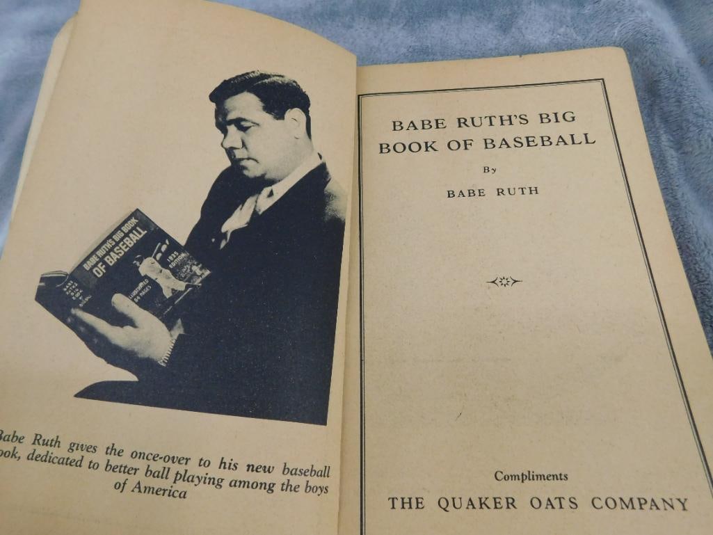 1935 "Babe Ruths Big Book of Baseball" - Paperback - 6