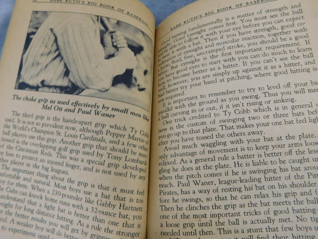 1935 "Babe Ruths Big Book of Baseball" - Paperback - 8