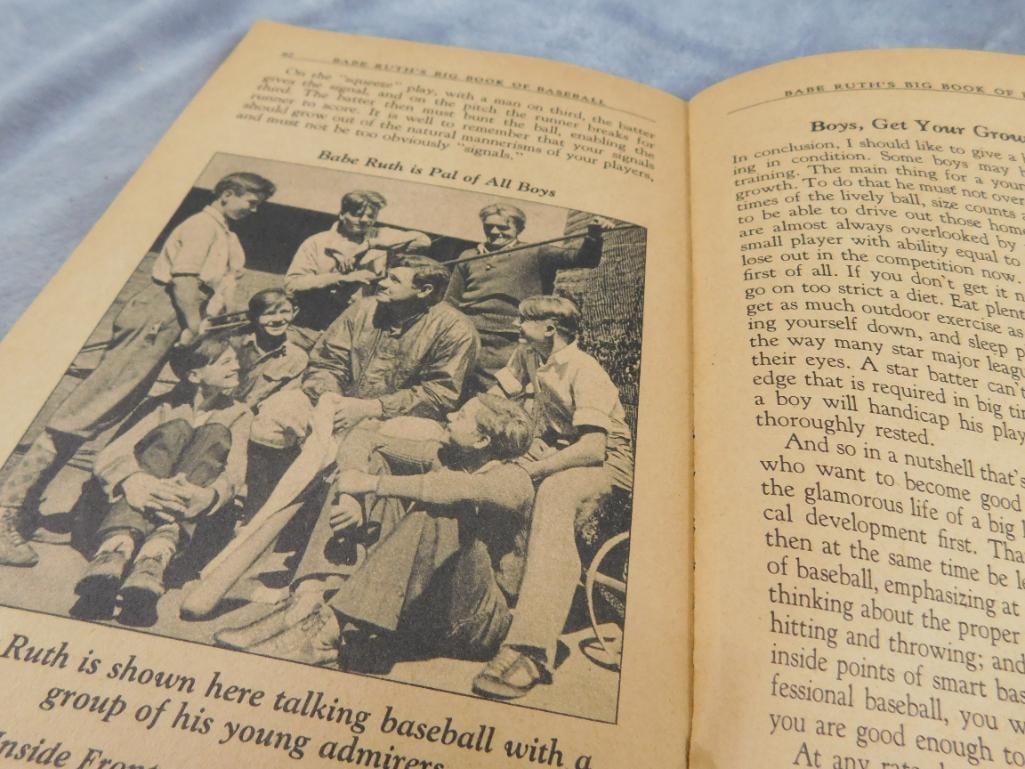 1935 "Babe Ruths Big Book of Baseball" - Paperback - 9