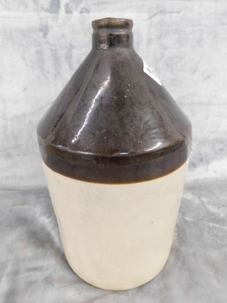 1 Gallon Brown Glaze Pottery Jug - 12" x 7" - 4
