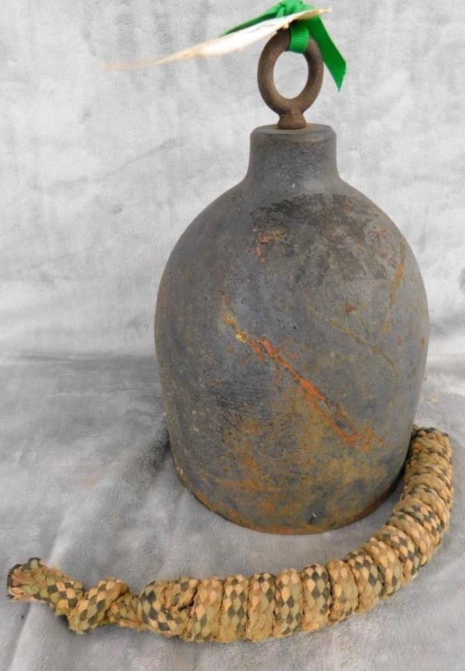 Antique Bell - Complete - 10.5" x 6.5": See Photos For Condition and Details