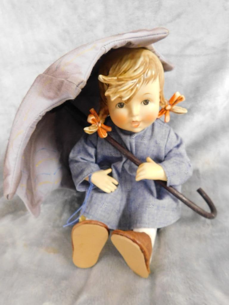 Hummel Umbrella Girl Doll - 9" x 9" x 8" - 7