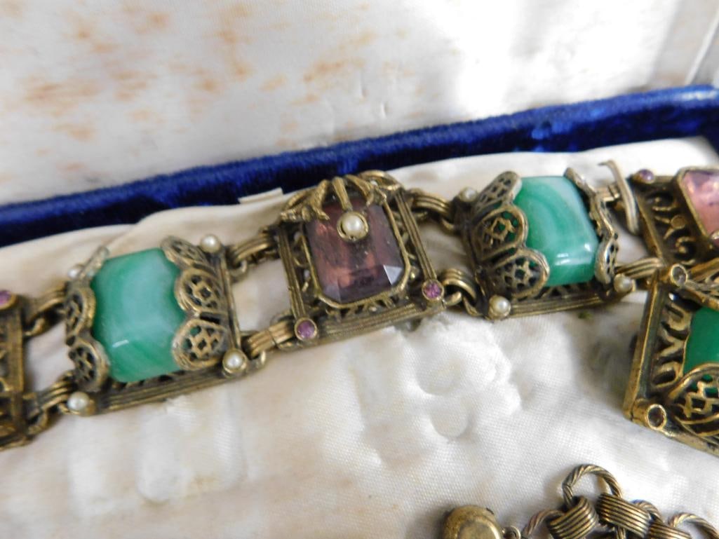 Vintage Costume Jewelry - "Jewels By Duane" - Necklace - Bracelet - Earrings - 4