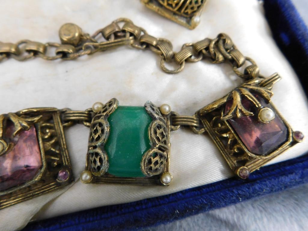 Vintage Costume Jewelry - "Jewels By Duane" - Necklace - Bracelet - Earrings - 6