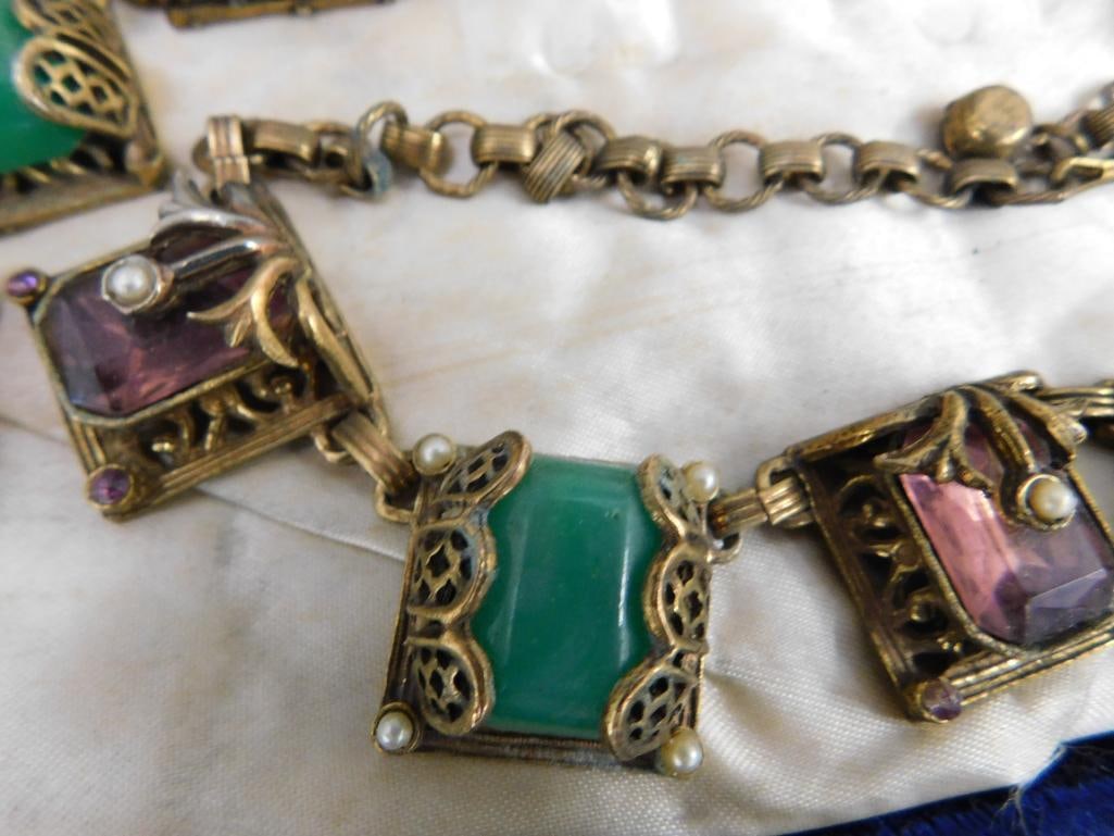Vintage Costume Jewelry - "Jewels By Duane" - Necklace - Bracelet - Earrings - 8