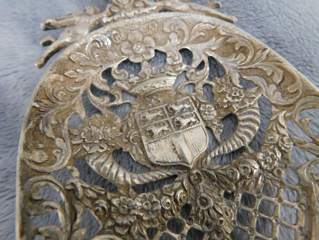 Sterling Silver - Ornate "Rotterdam" Spoon with Heron / Egret - 75 Grams - 4