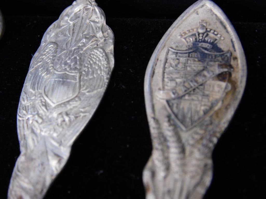 Sterling Silver - Lot of 6-4" Souvenir Spoons - 67 Grams - 3