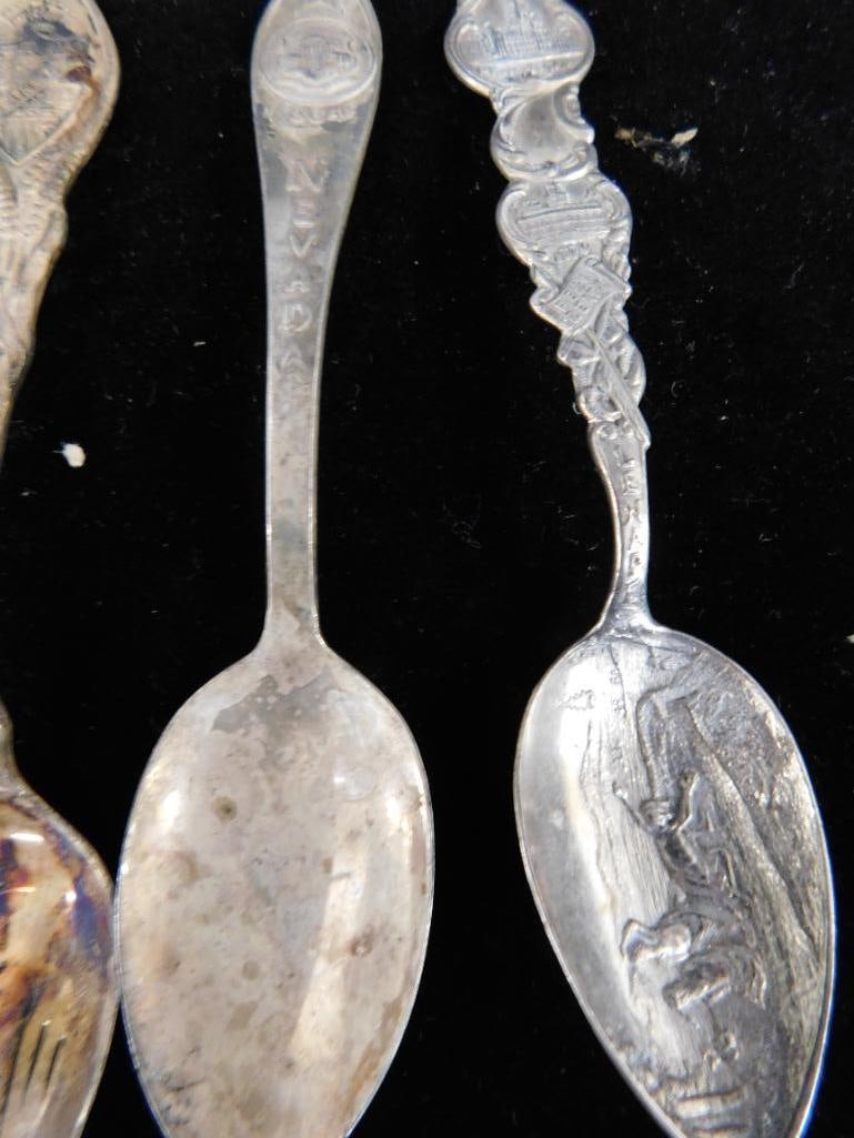 Sterling Silver - Lot of 6-4" Souvenir Spoons - 67 Grams - 5