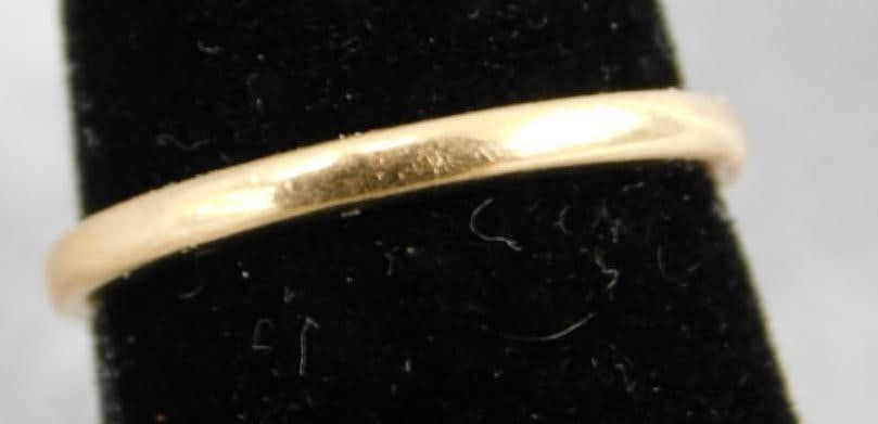 14K Yellow Gold - Ring - Wedding Band - Size 6.5 - 2.27 Grams: See Photos For Condition and Details