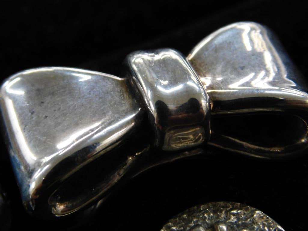 Sterling Silver - 4 Rings - 1 Size 7 - 2 Size 8 - 1 Size 10 - 47.4 Grams TW - 3