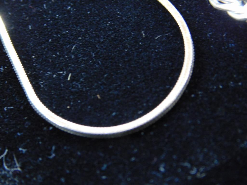 Sterling Silver - 3 Necklaces - 1-18" - 2-21" - 30.95 Grams - 3