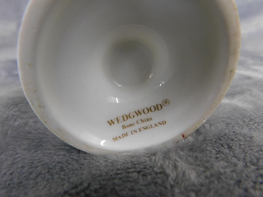 Box Lot with 6" Herend Candle Holder - 3.5" wedgwood Urn - Kunstporzellen Ilmenau Ashtray - 12