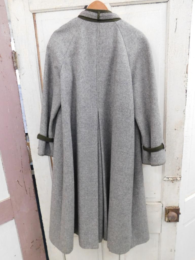 Vintage Bavarian Wool 3/4 Length Coat - Bayerischer Loden - 48" Long - 16