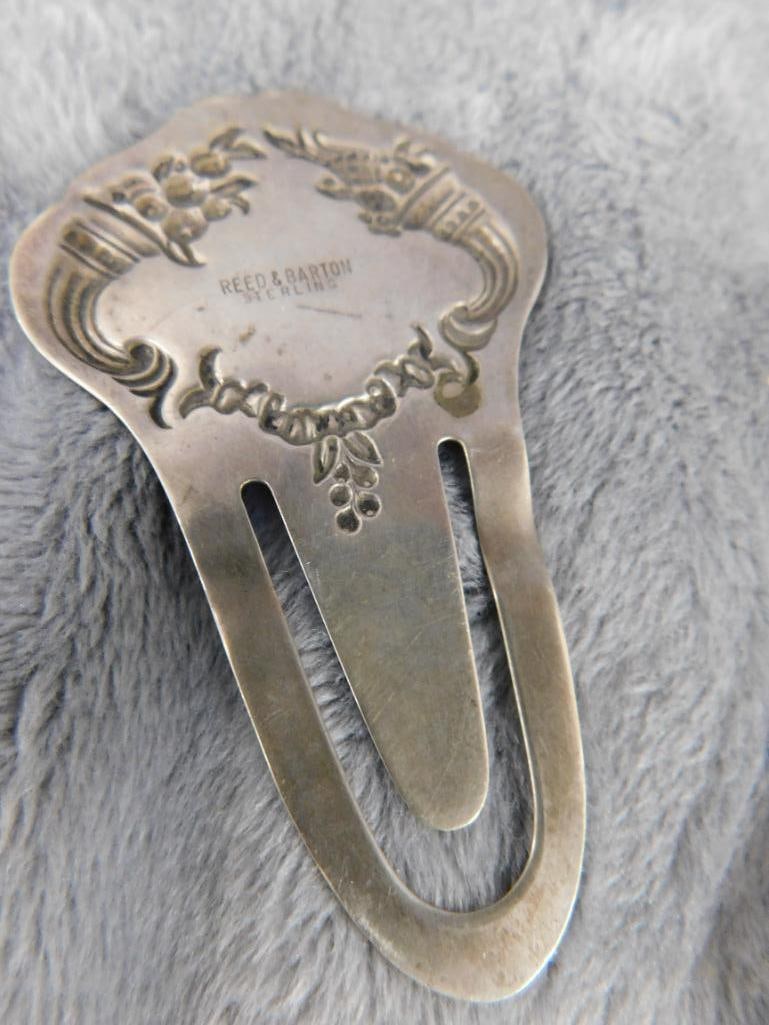 Sterling Silver - 2 Bookmarks - 1 Weighted Bookmark - 1 Napkin Clip - 36.25 Grams TW - 3