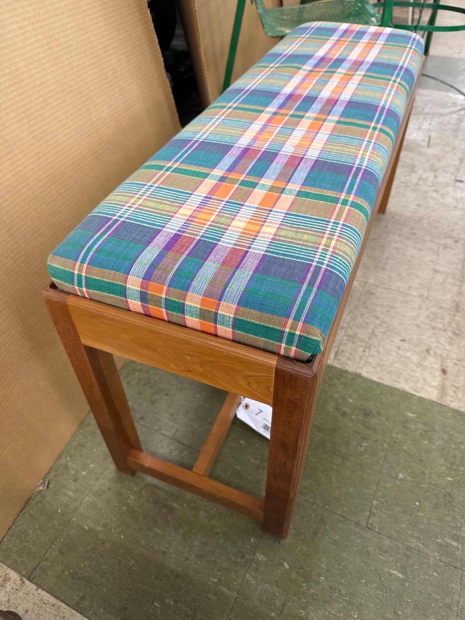 modern teak? bench - 2