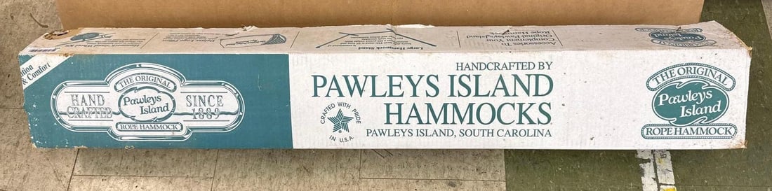 The original Pawleys Island rope hammock: In original box