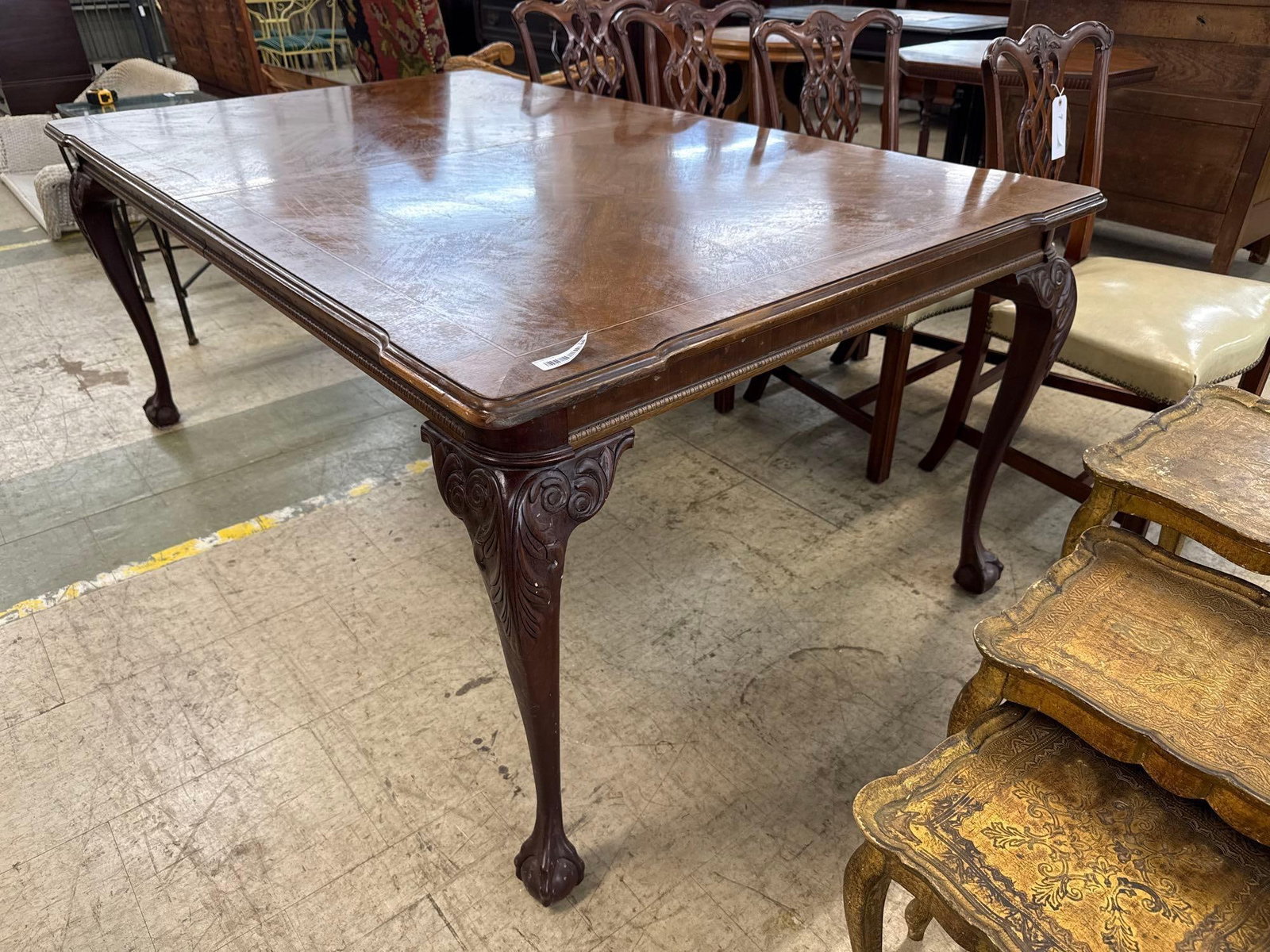 chippendale dining room table - 2
