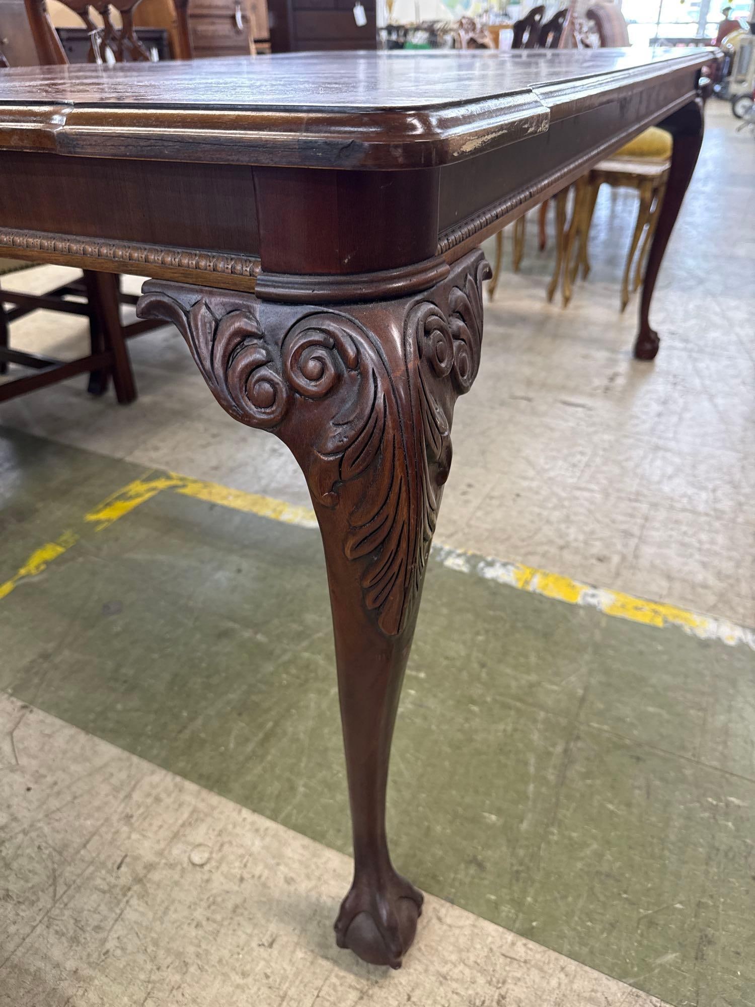 chippendale dining room table - 4