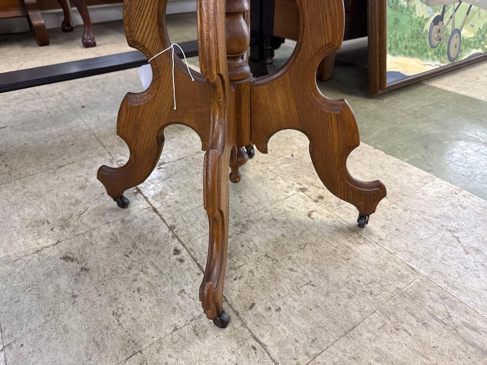 vintage EastLake oval table - 3