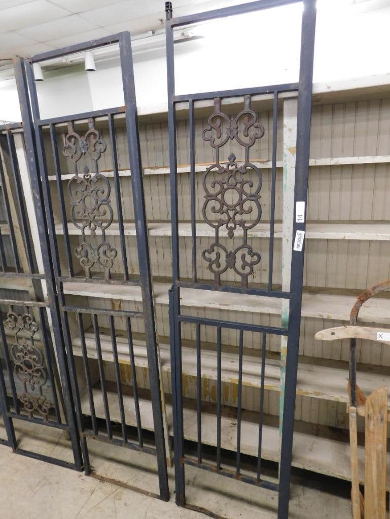 lot of six wrought iron doors/panels - 2