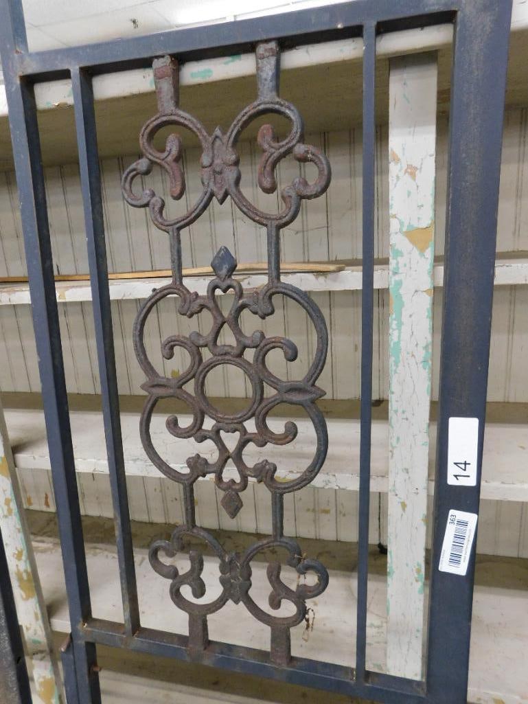 lot of six wrought iron doors/panels - 3