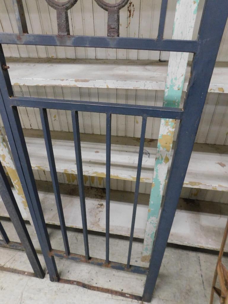 lot of six wrought iron doors/panels - 4