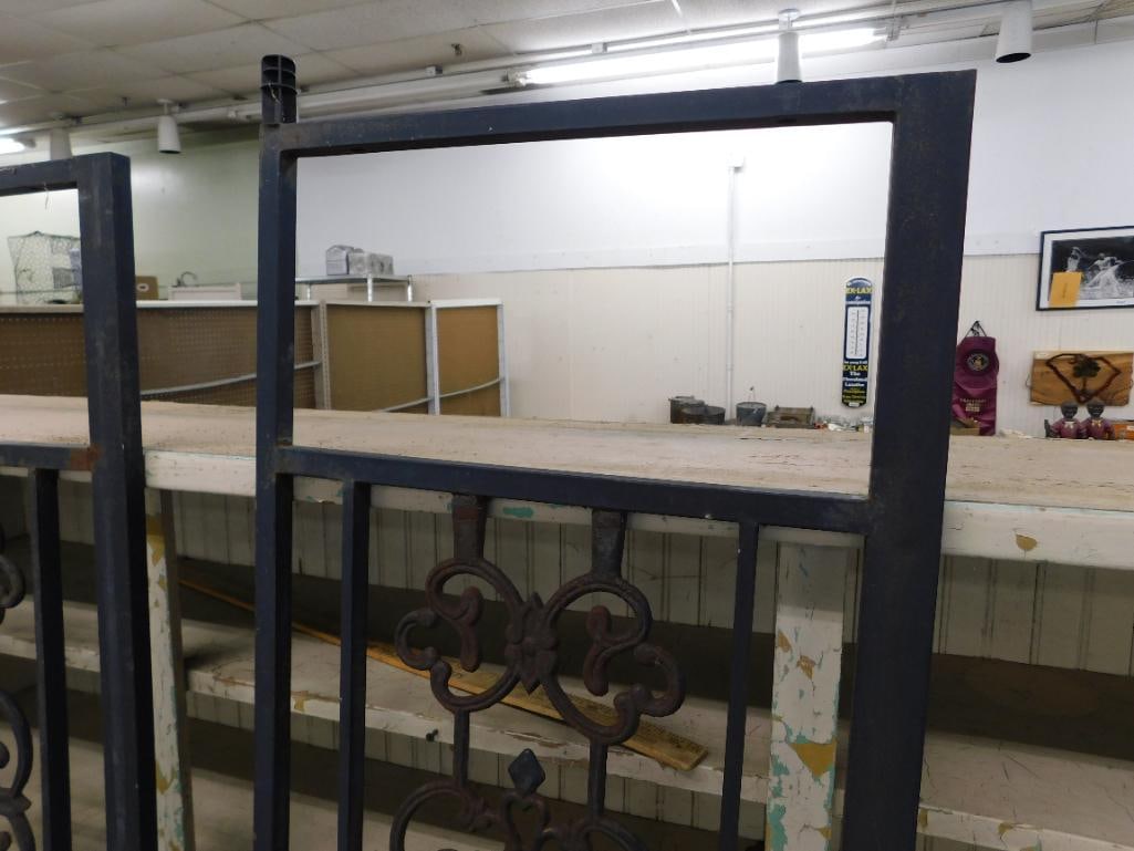 lot of six wrought iron doors/panels - 5