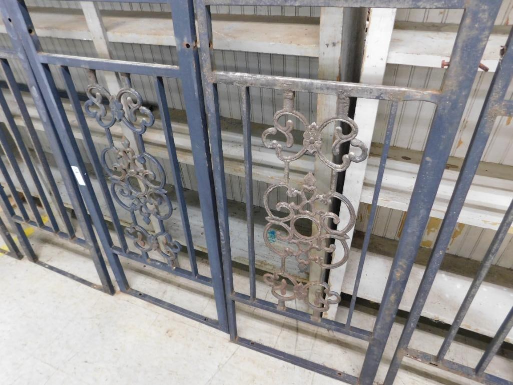 lot of six wrought iron doors/panels - 6