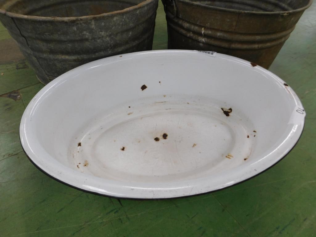 lot of three vintage tubs - 2