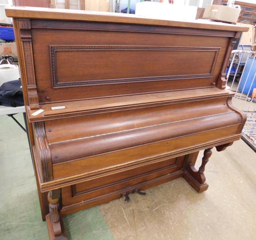 vintage Cornish and Company upright organ: Insides have been removed. 55 1/4 x 58 1/2 x 27.