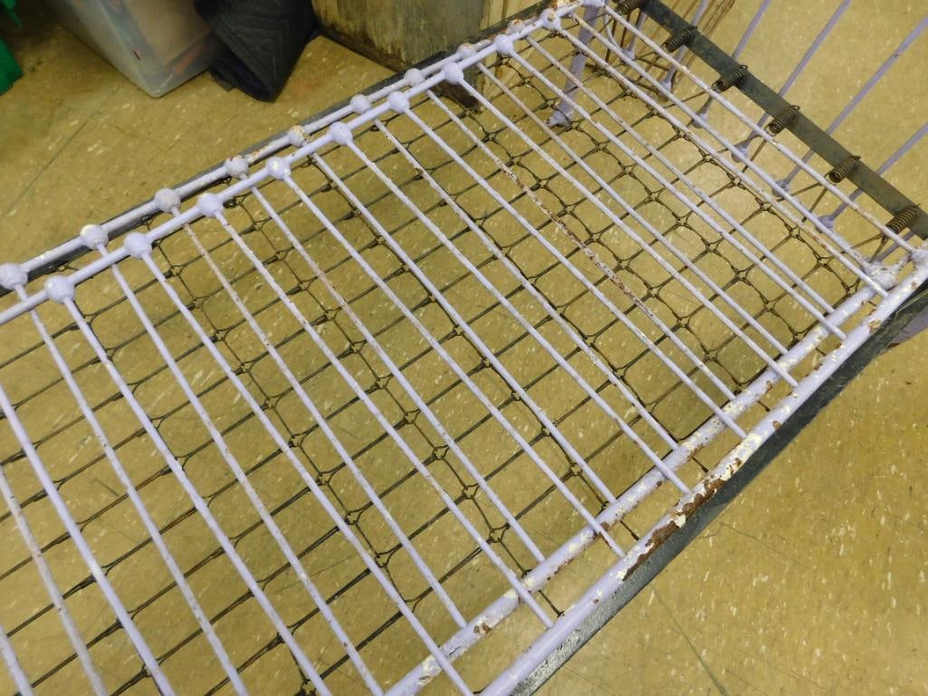 antique iron childs bed - 4