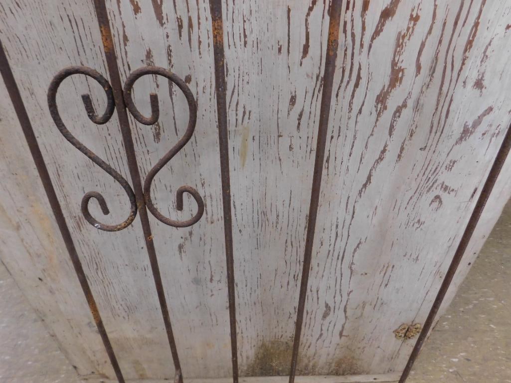rustic antique wrought-iron plant rack - 2