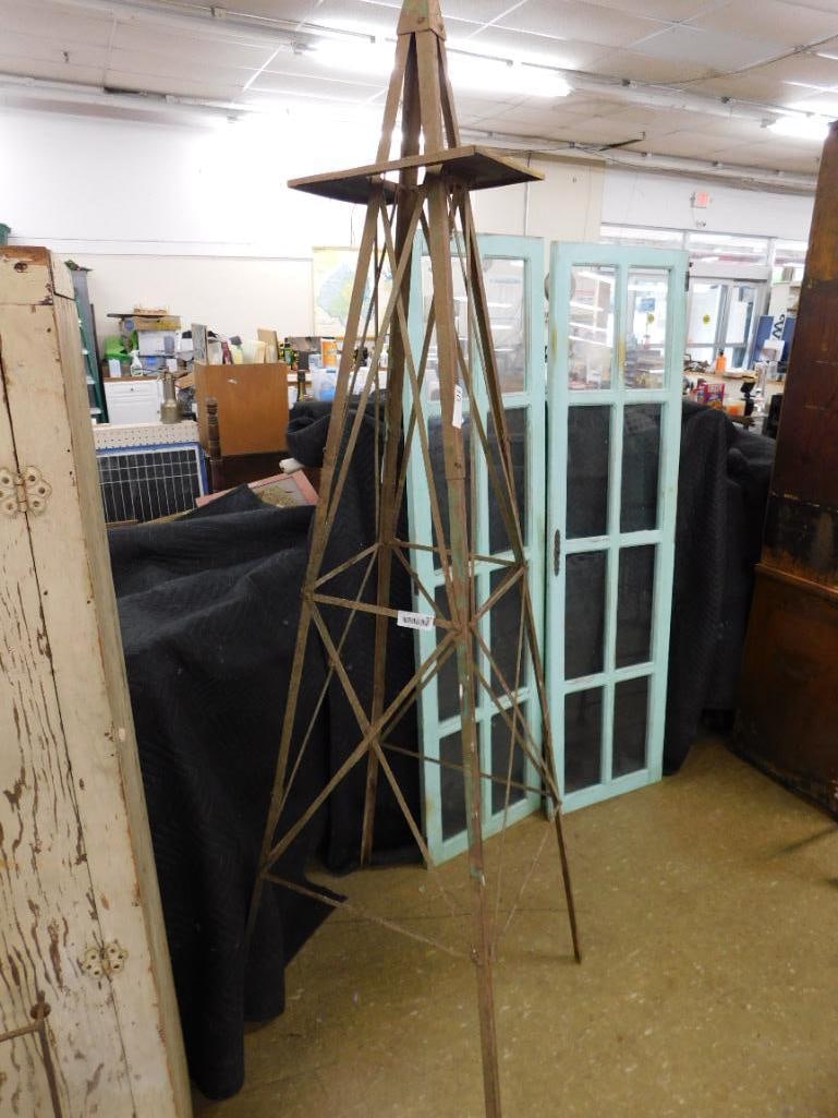 vintage iron garden trestle - 7