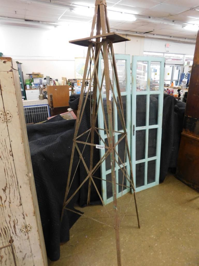 vintage iron garden trestle - 8