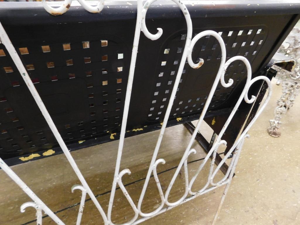 vintage wrought iron headboard - 4