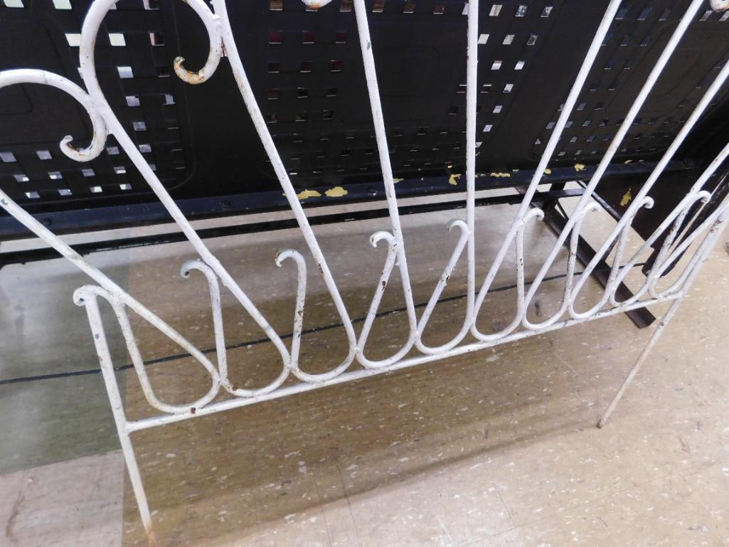 vintage wrought iron headboard - 5