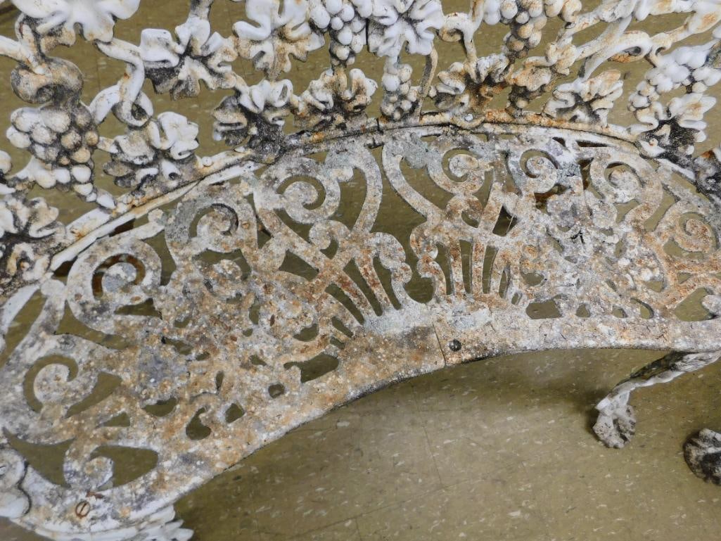set of three cast iron patio furniture - 5