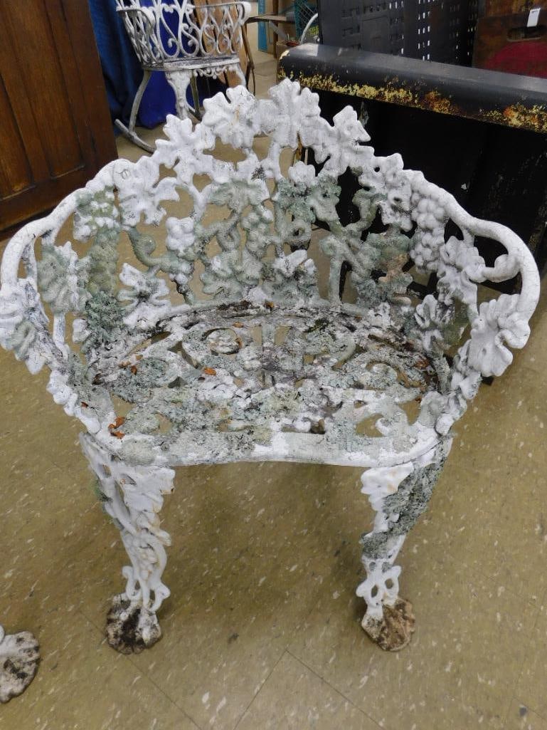 set of three cast iron patio furniture - 6