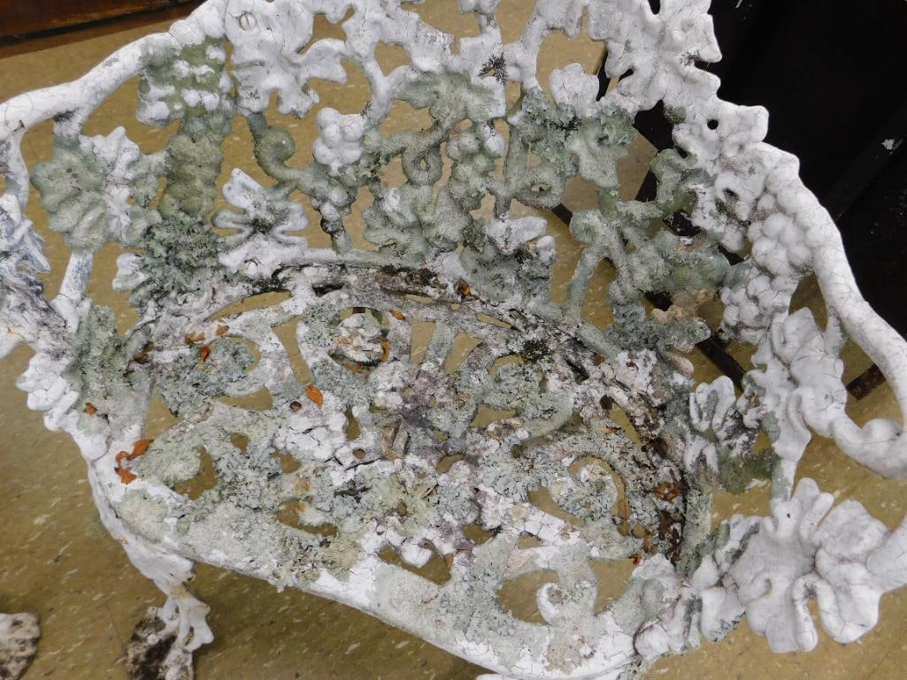 set of three cast iron patio furniture - 7