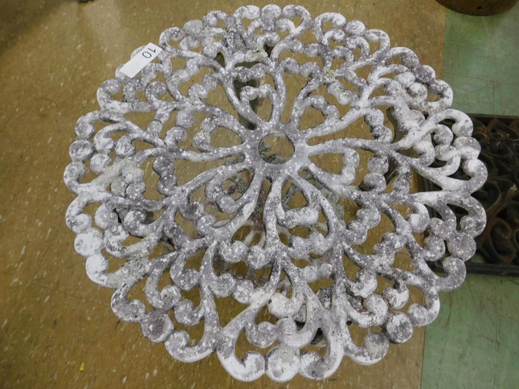 vintage aluminum patio table - 2